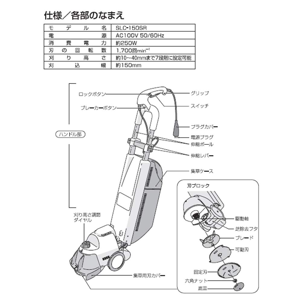 Amazon | セフティー3(Safety-3) 電動芝刈機 ハサミロータリー式 刈高7